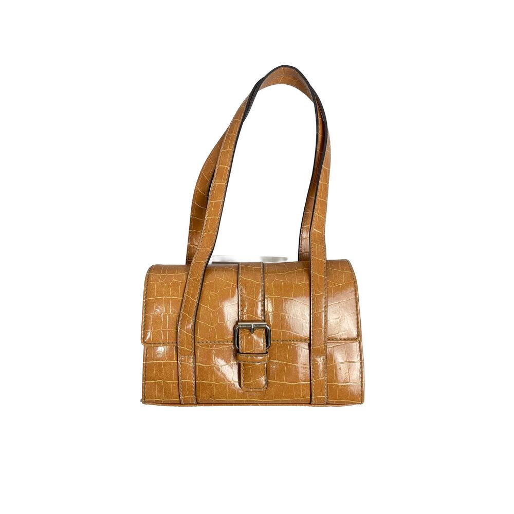 Crazy Horse Y2K Vintage Camel Tan Shoulder Purse‎ 2000s 90s Chic Stylish